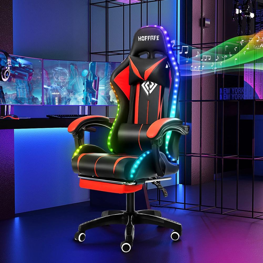 Rgb Gaming Chair - Silla Gaming RGB con Altavoces, Silla