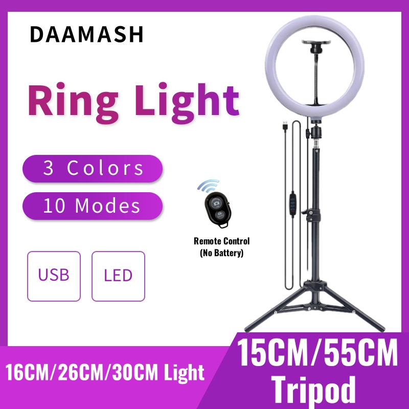 Webcam Ring Light - Anillo de iluminación LED para Selfie,