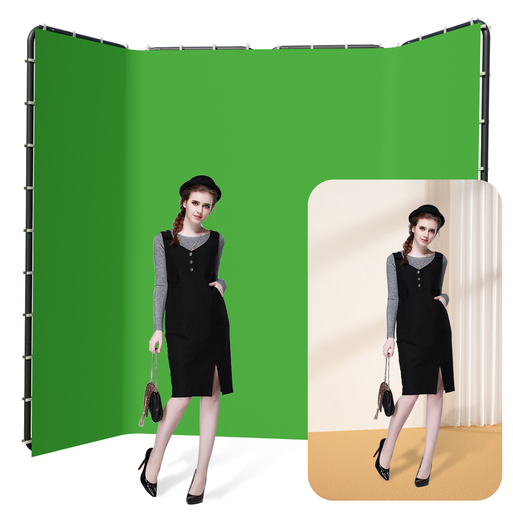 Green Screen Collapsible - Soporte de Fondo SH 2.4x4M con