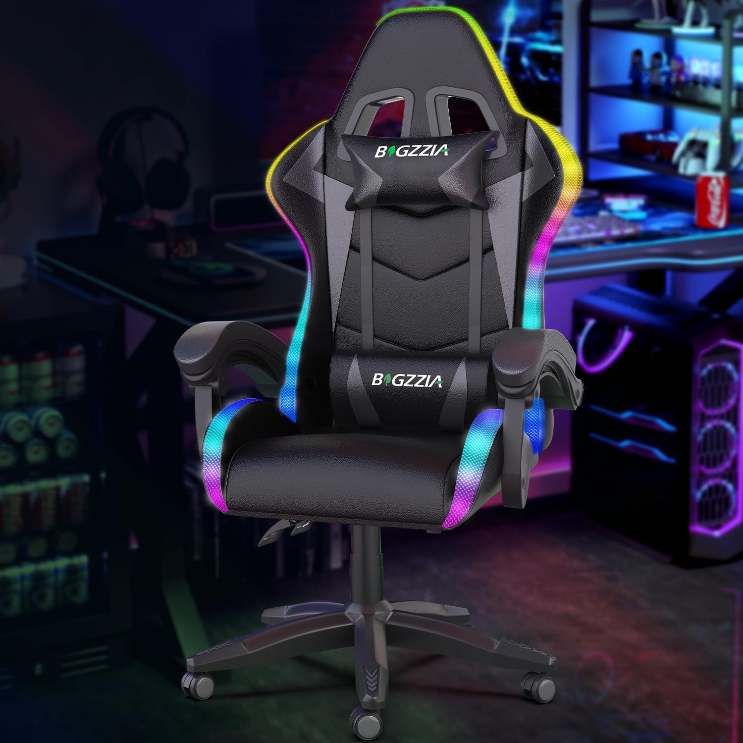 Rgb Gaming Chair - Silla Gaming con Luces LED RGB