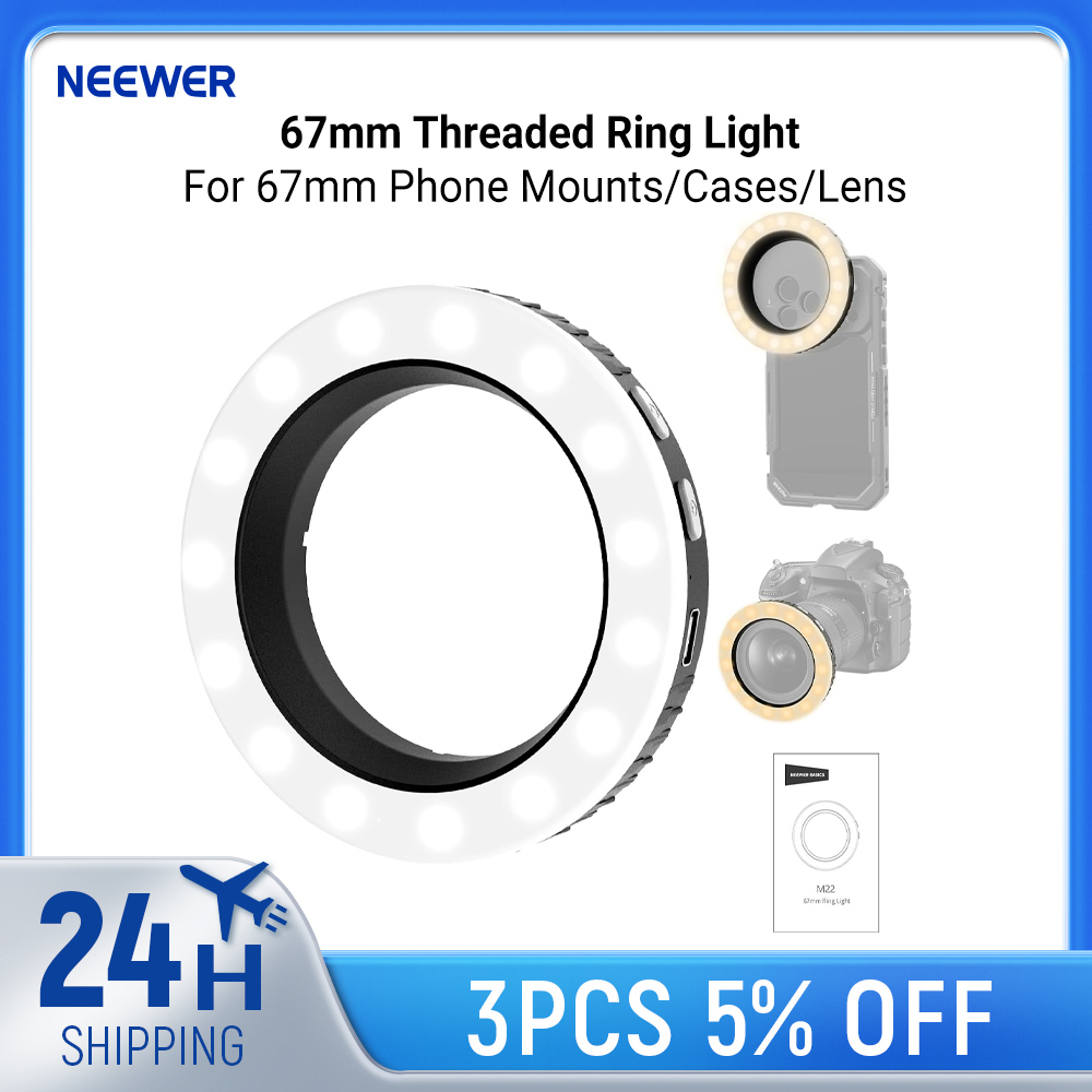 Webcam Ring Light - Anillo de Luz LED NEEWER Basics