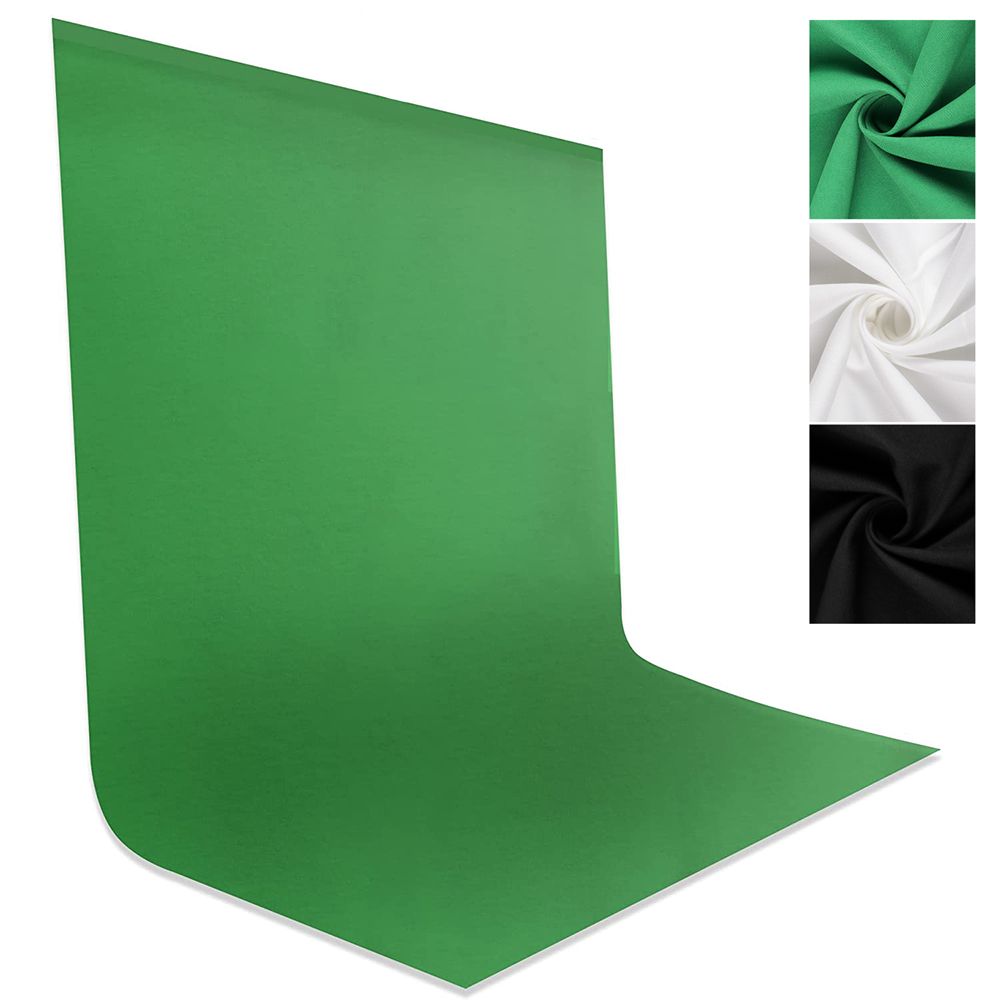Green Screen Collapsible - Fondo de Fotografía Liso Verde, Blanco