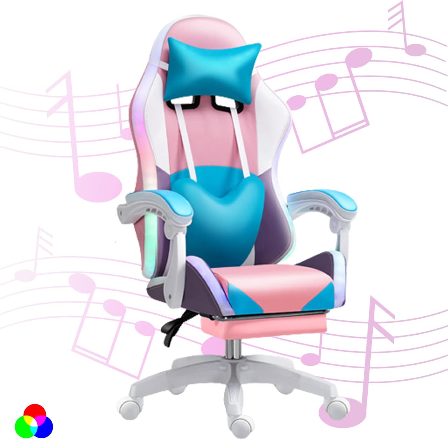 Rgb Gaming Chair - Silla de juegos LED RGB para