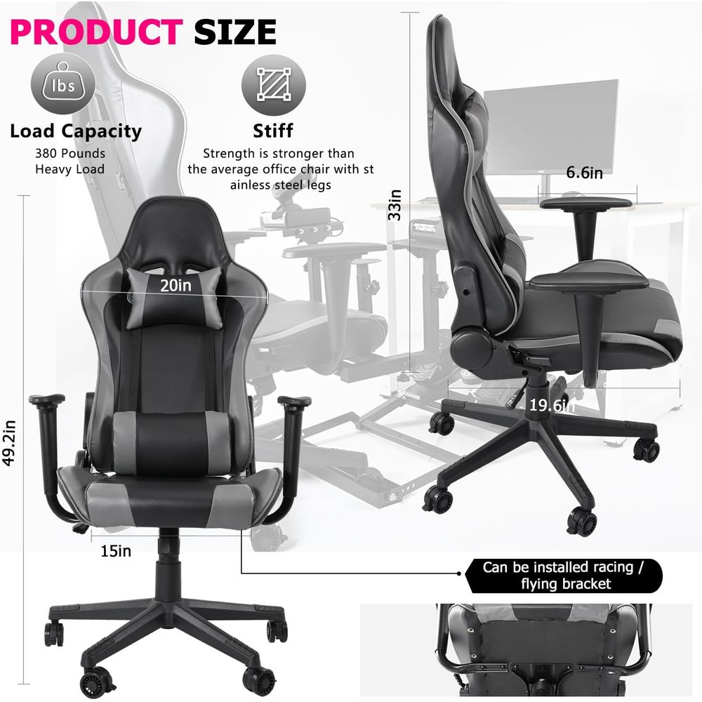 Silla de Juego Reclinable con  - Gaming & Esports District reseña y precio