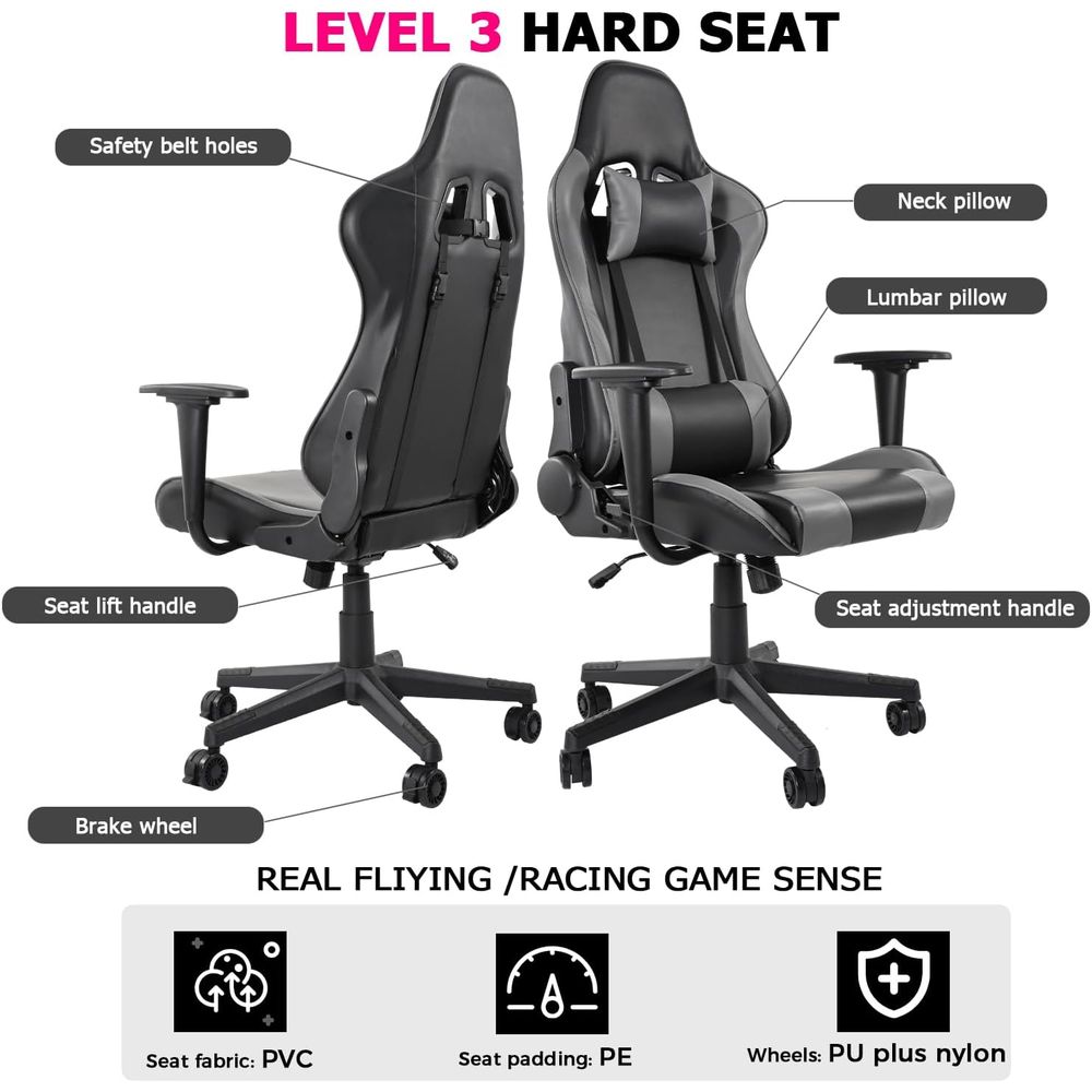 Silla de Juego Reclinable con  - Gaming & Esports District reseña y precio