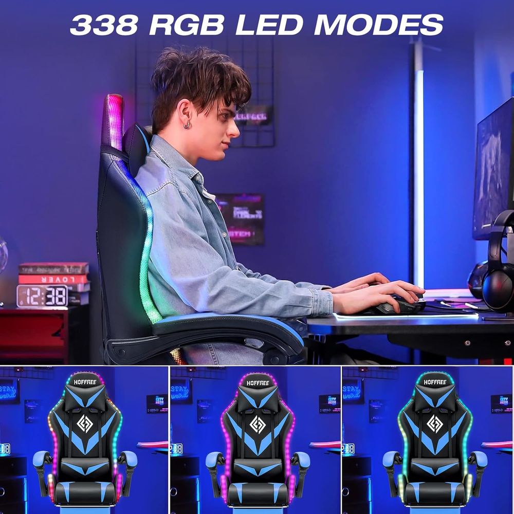 Silla Gaming RGB con Masaje y  - Rgb Gaming Chair reseña y precio