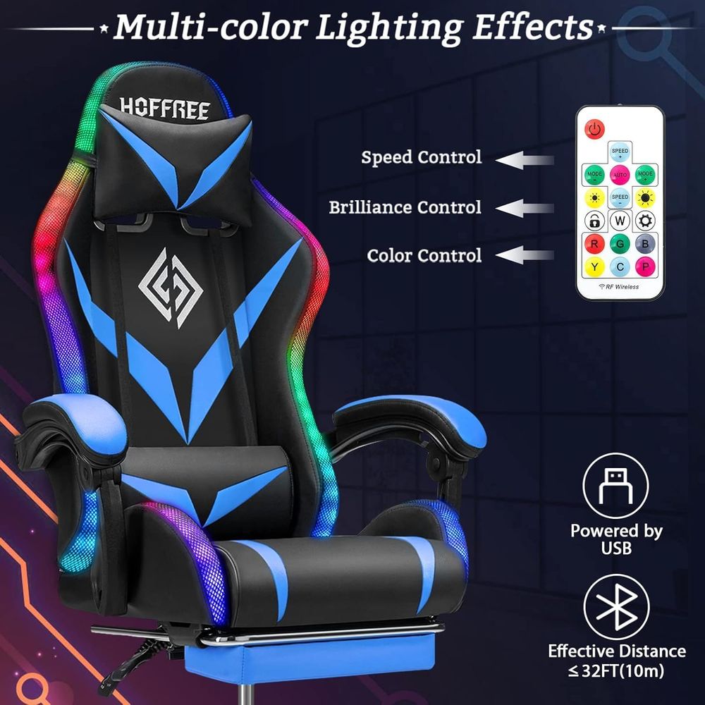 Silla Gaming RGB con Masaje y  - Rgb Gaming Chair reseña y precio