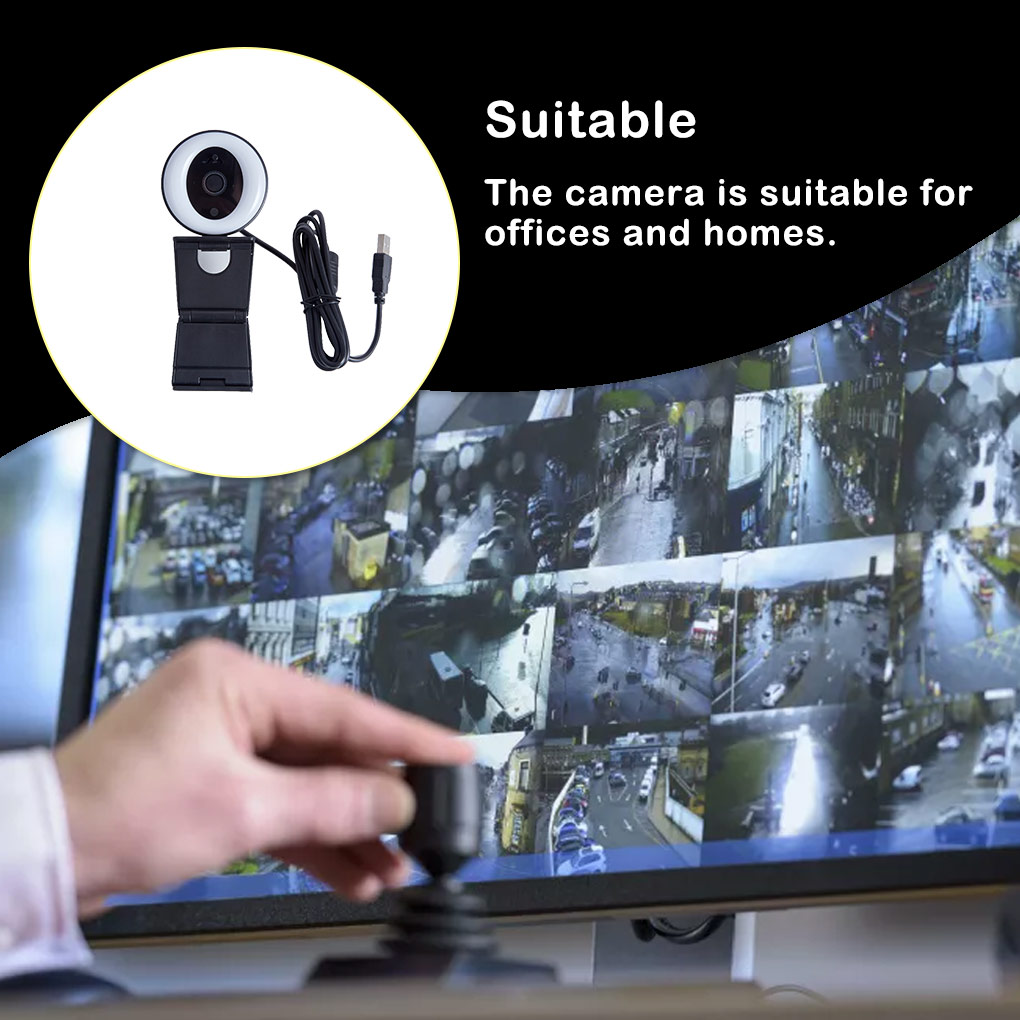 Cámara Web USB 2K de Alta Defi - Webcam Ring Light reseña y precio