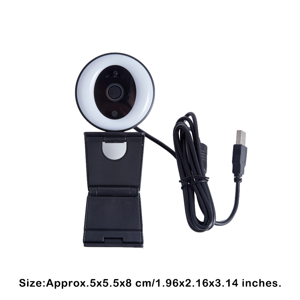 Cámara Web USB 2K de Alta Defi - Webcam Ring Light reseña y precio
