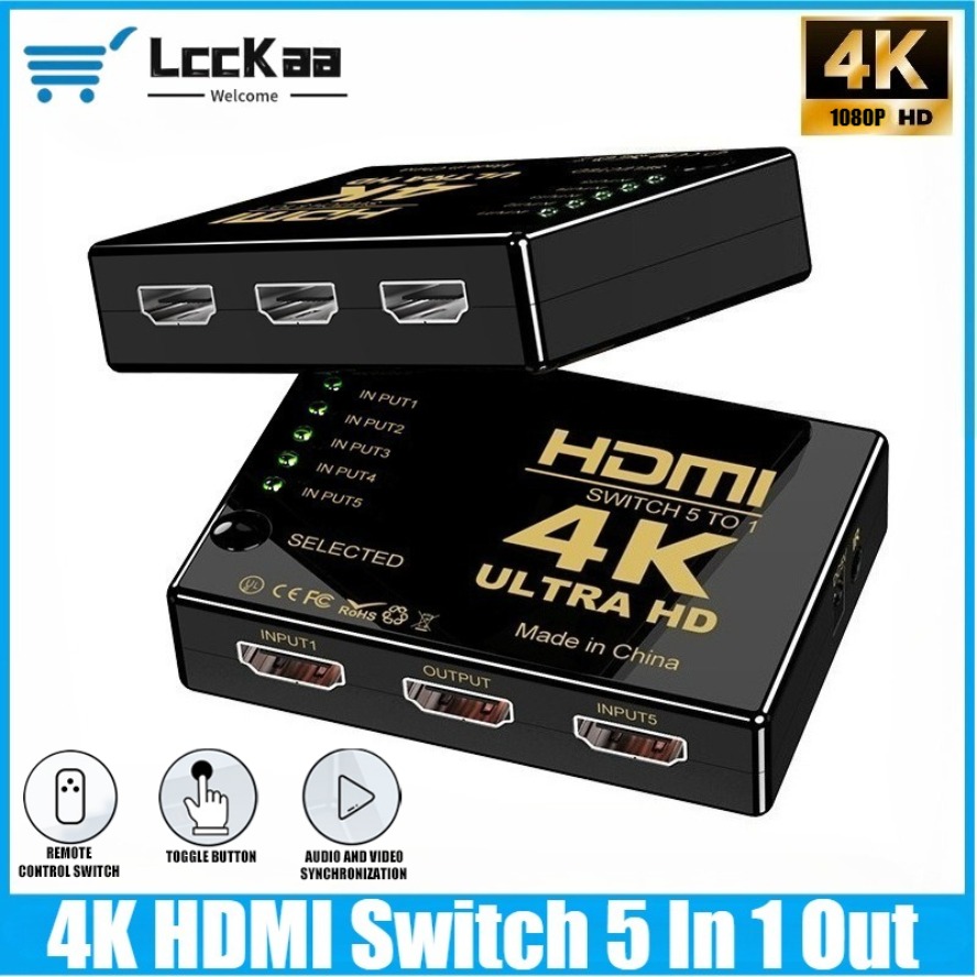 Conmutador HDMI 4K 5 en 1 sali - Esports Gaming Hub reseña y precio
