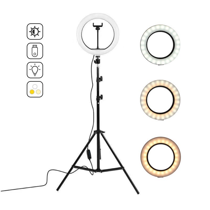 Anillo de iluminación LED para - Webcam Ring Light reseña y precio