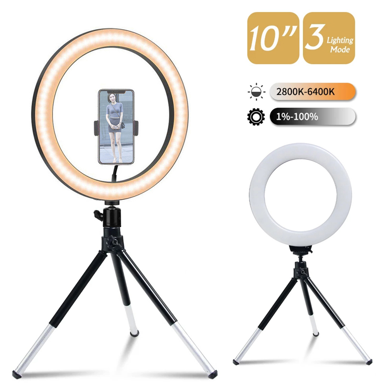 Anillo de luz LED para fotogra - Webcam Ring Light reseña y precio