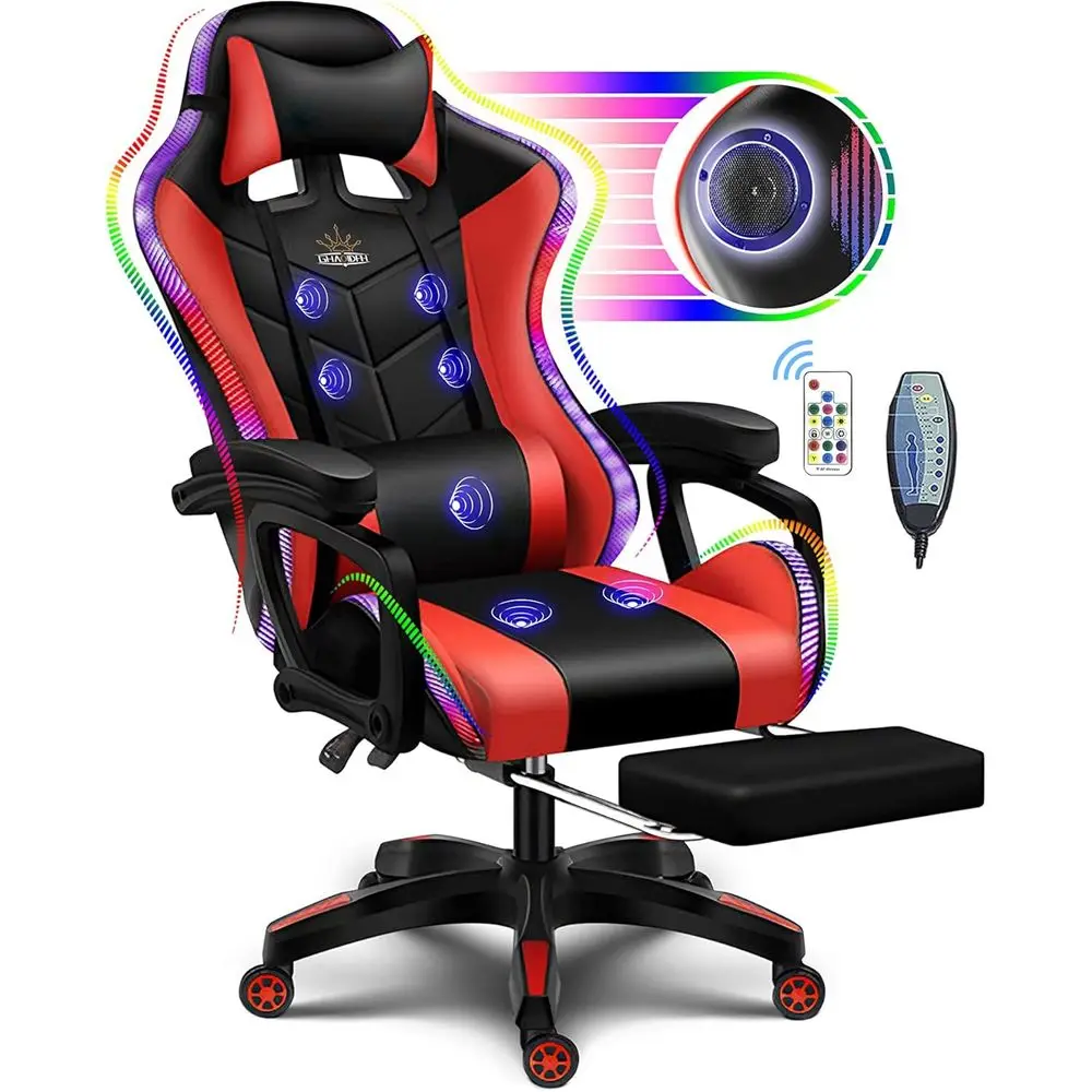Silla de Juego Ergonómica con  - Rgb Gaming Chair reseña y precio