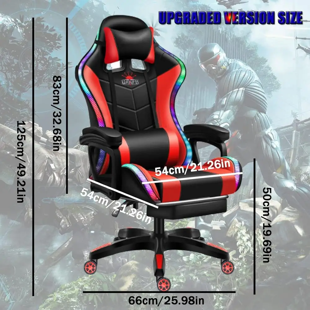Silla de Juego Ergonómica con  - Rgb Gaming Chair reseña y precio