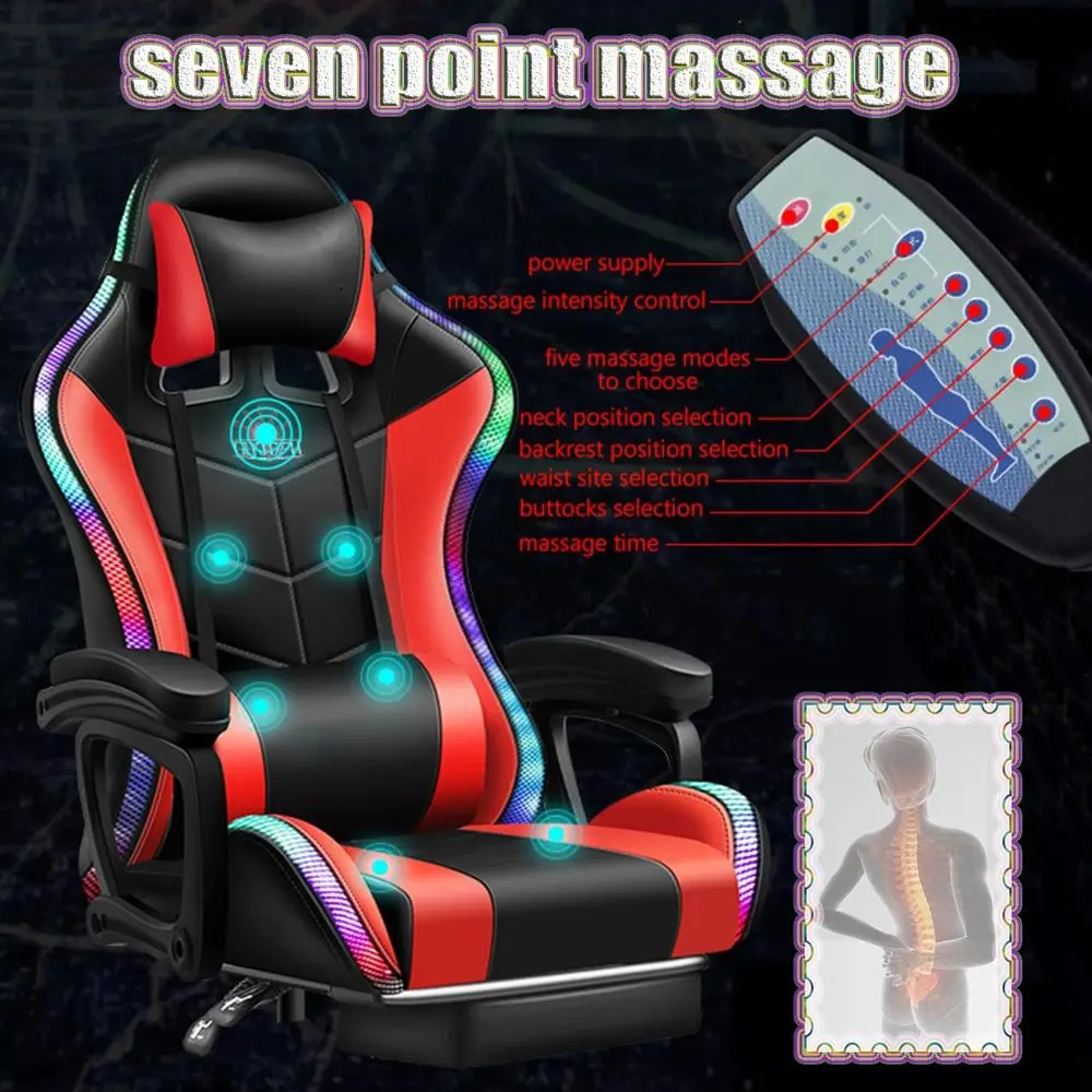 Silla de Juego Ergonómica con  - Rgb Gaming Chair reseña y precio