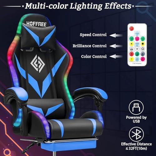 Silla Gaming RGB con Masaje y  - Rgb Gaming Chair reseña y precio
