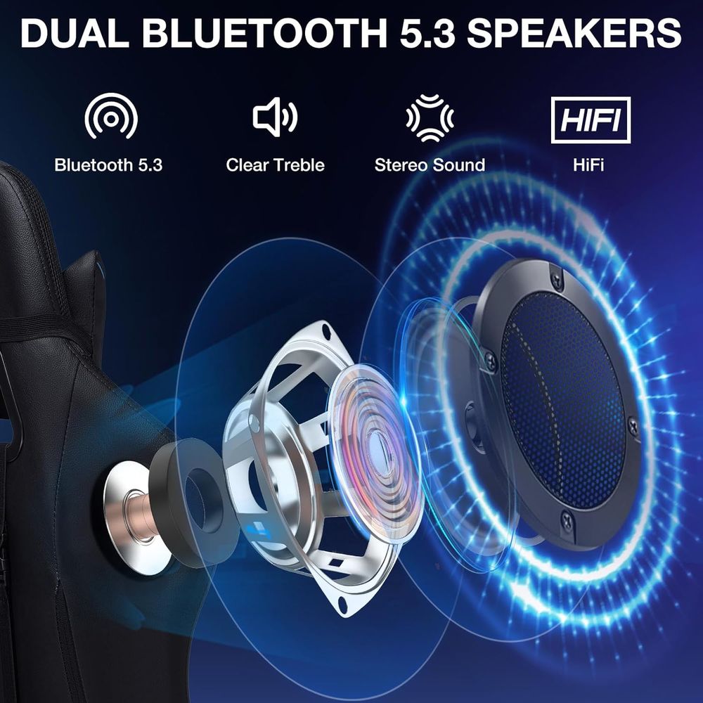 Silla Gaming RGB con Altavoces - Rgb Gaming Chair reseña y precio