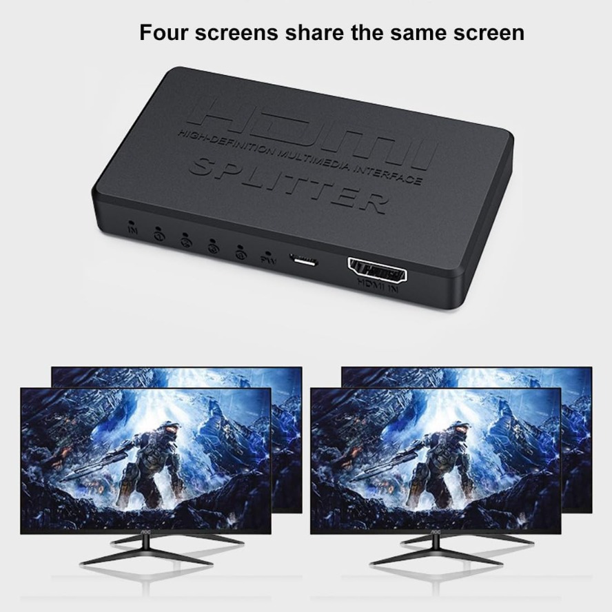Divisor HDMI 4K 1 en 4 Hub Out - Esports Gaming Hub reseña y precio