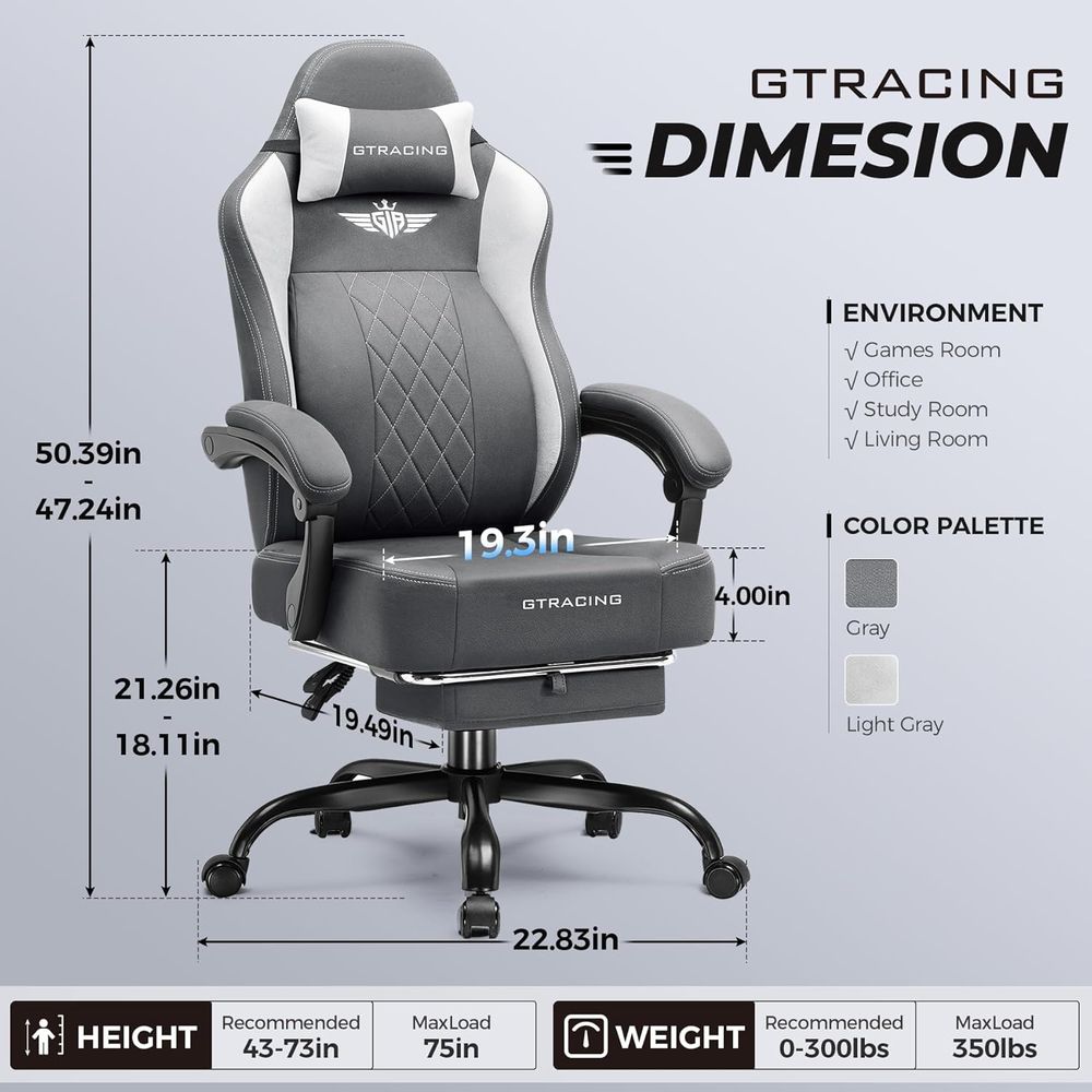 Silla de Juego Ergonómica de R - Gaming & Esports District reseña y precio