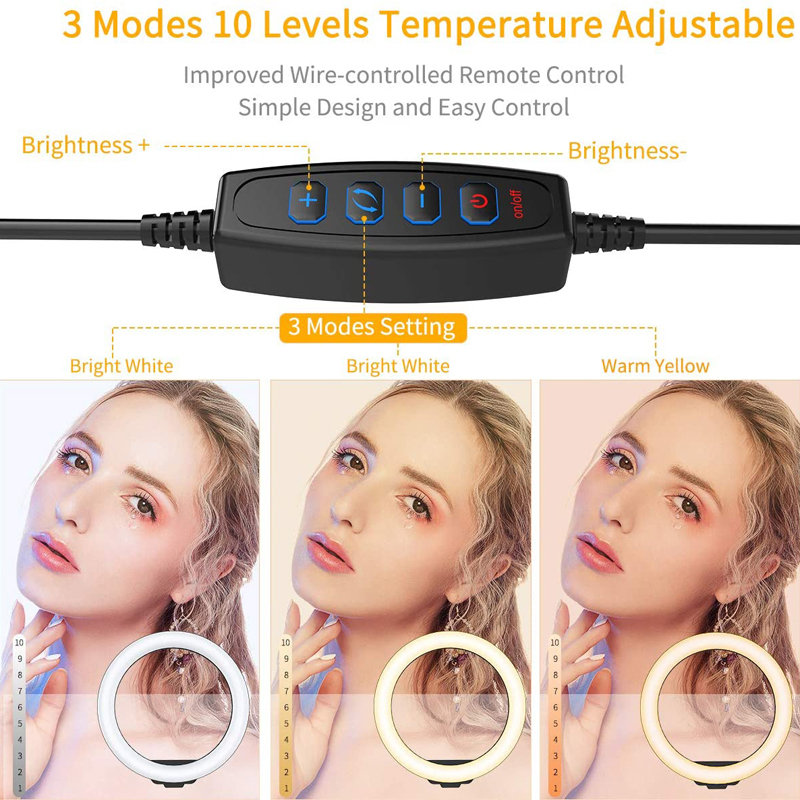 Aro de luz LED de 10 pulgadas  - Webcam Ring Light reseña y precio