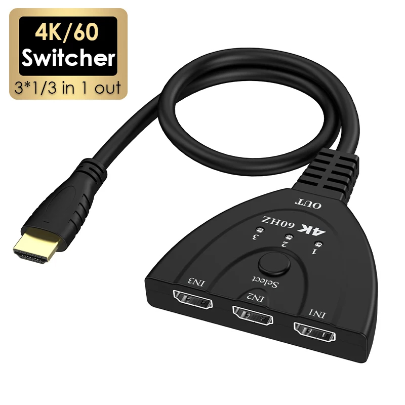 Mini Conmutador HD de 3 Puerto - Esports Gaming Hub reseña y precio