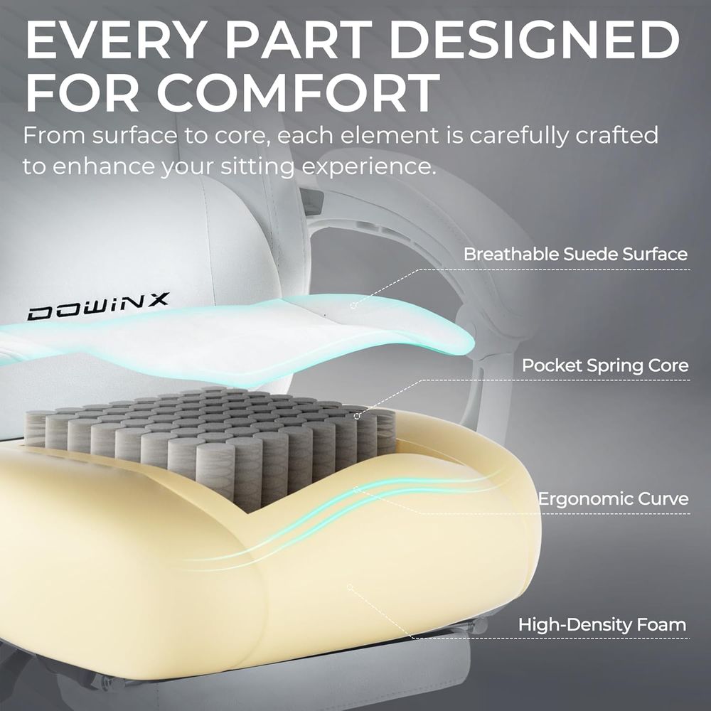 Silla ergonómica de gamuza par - Gaming & Esports District reseña y precio