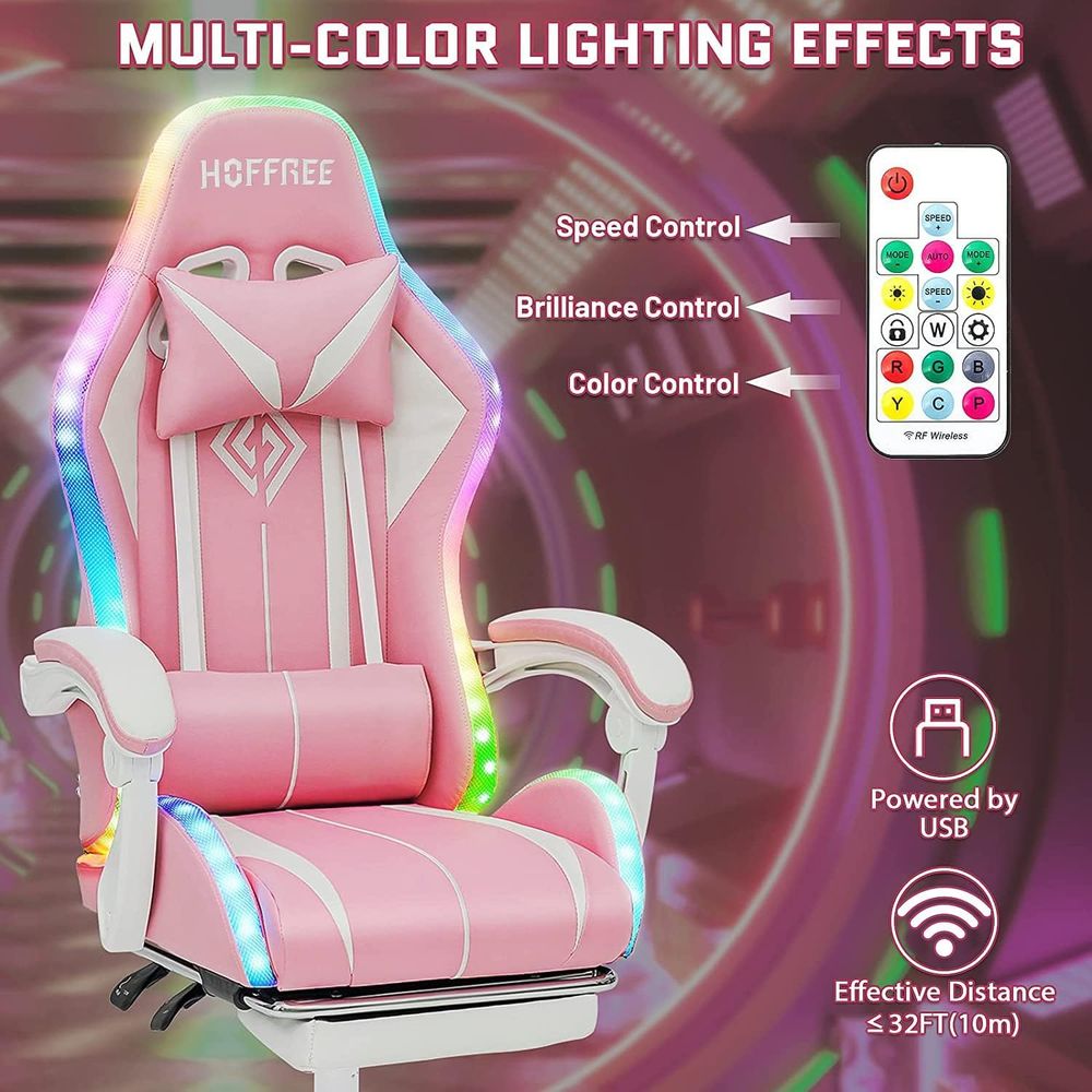 Silla de Juego Ergonómica con  - Rgb Gaming Chair reseña y precio