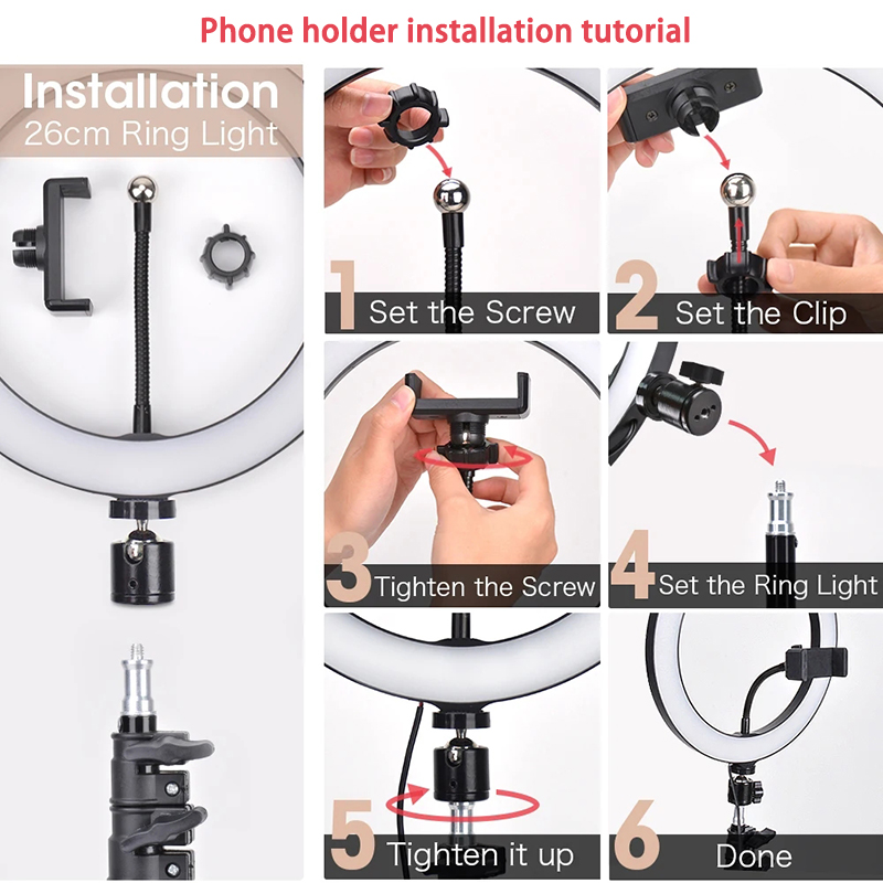Anillo de luces LED de 16cm, 2 - Webcam Ring Light reseña y precio