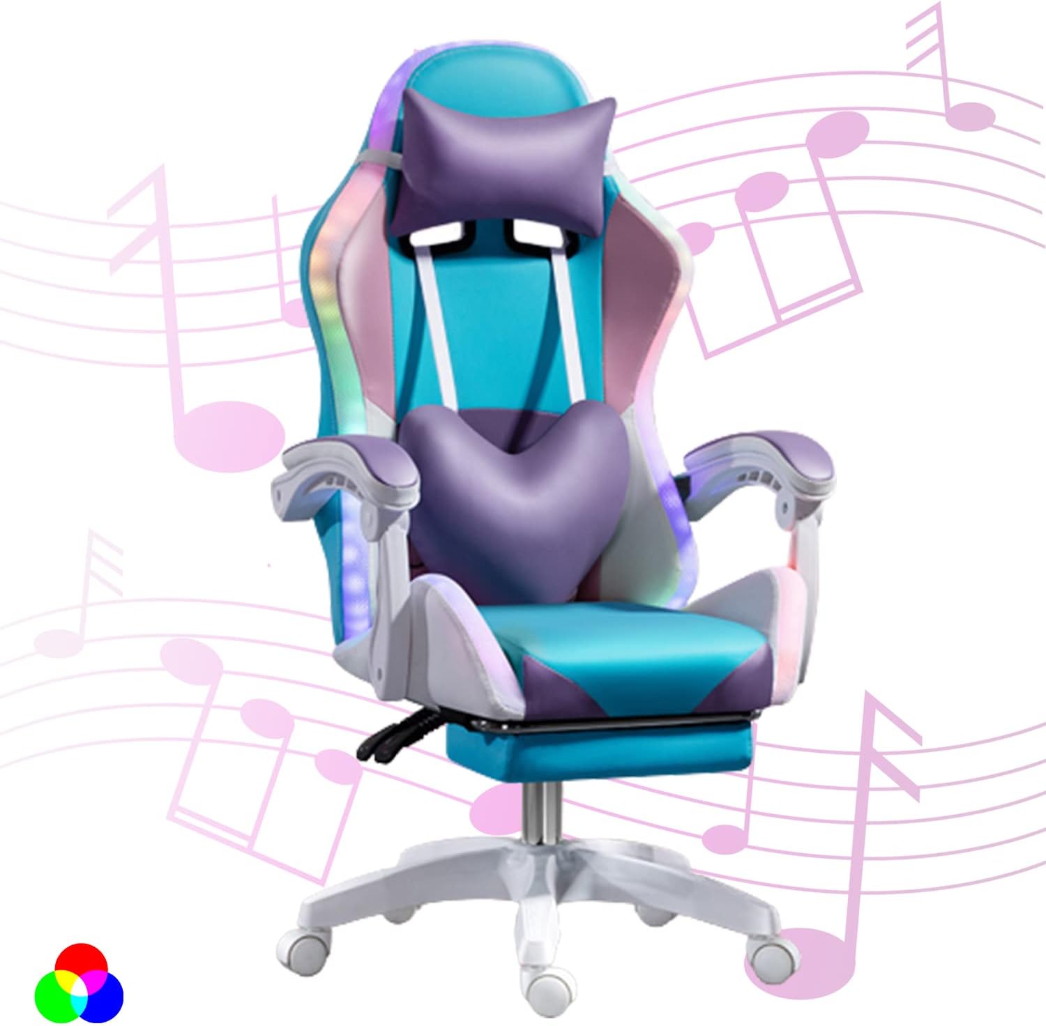 Silla de juegos LED RGB para a - Rgb Gaming Chair reseña y precio